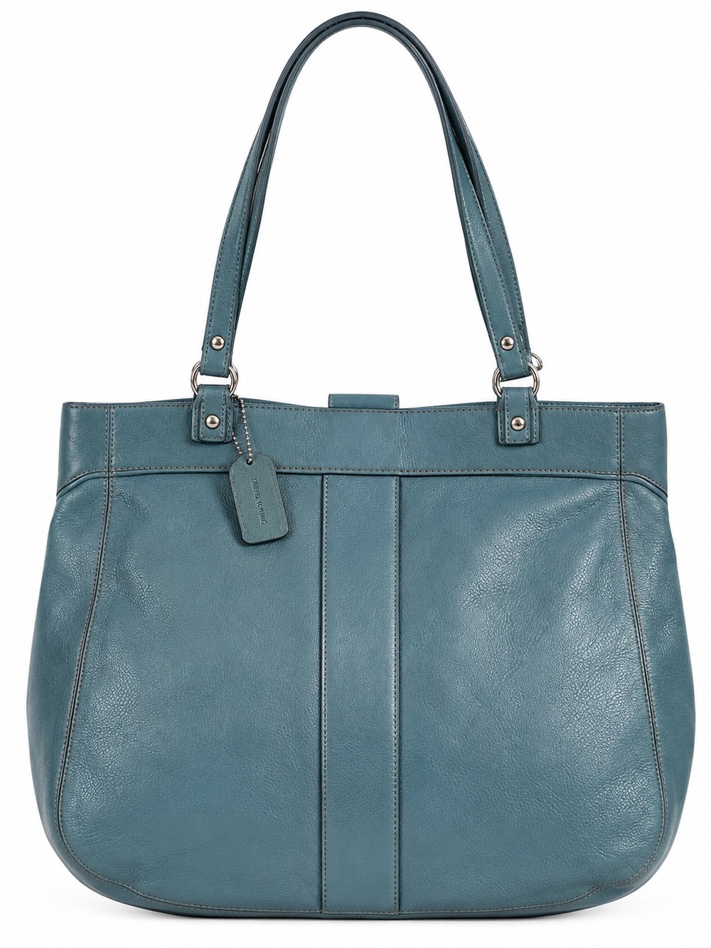Liz Claiborne Genuine Leather Blue Shoulder Bag Y2K style, EUC